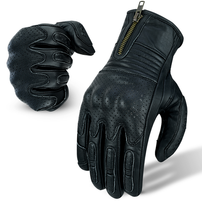 FOXKULL Motorbike Gloves with Kncukle Protuction Bike Gloves for Men and Women for Cycling, Riding, Driving