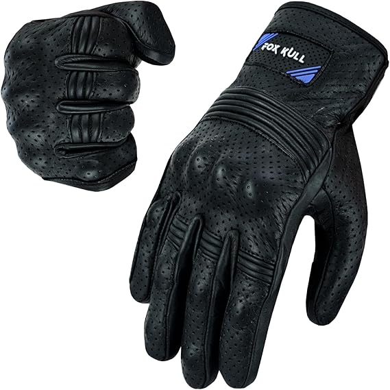 Motorcycle Gloves for Men, Touchscreen Motorcycle Gloves with Hard Shield & Palm Pads for Motorcycle Cycling