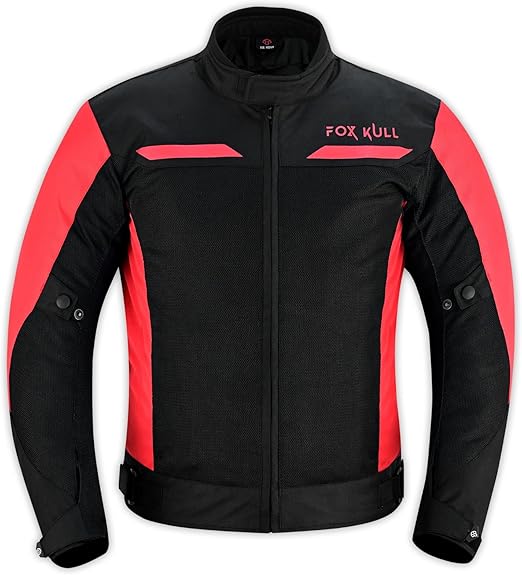 FOXFULL MOTORCYCLE JACKET MENS CE ARMORED BIKERS RIDING RACING WATERPROOF ALL SEASON JACKET