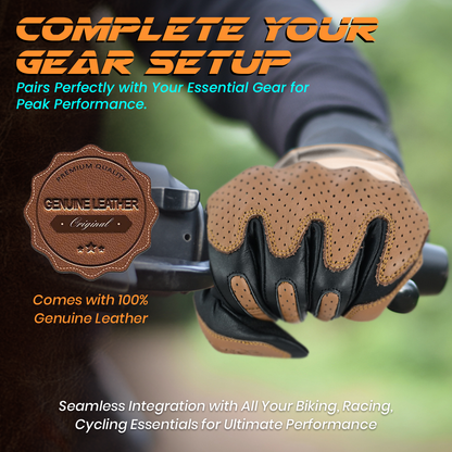 FOXKULL Motorbike Gloves with Kncukle Protuction Bike Gloves for Men and Women for Cycling, Riding, Driving